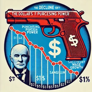 A-circular-graph-showing-the-decline-of-the-dollars-purchasing-power-over-time-juxtaposed-with-stagnant-wage-growth.