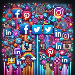 A-vibrant-engaging-collage-featuring-various-social-media-platforms-including-Facebook-Instagram-LinkedIn-Pinterest-and-X-formerly-Twitter.