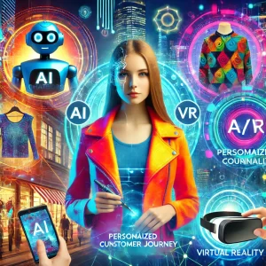 A-vibrant-collage-featuring-AI-driven-chatbots-personalized-customer-journeys-and-a-customer-using-AR_VR-technology-to-try-on-products.