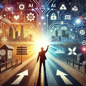 A-powerful-scene-showing-an-individual-standing-at-a-crossroads-with-one-path-leading-to-a-vibrant-tech-driven-future-filled-with-digital-connection.