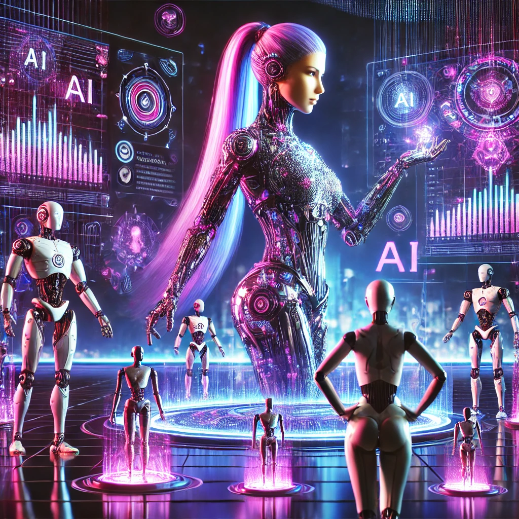 A-powerful-female-figure-with-both-human-and-robotic-elements-designed-to-be-visually-striking-and-alluring.