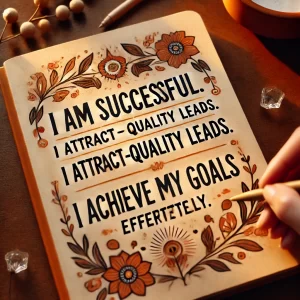 -A-close-up-of-a-journal-entry-with-affirmations-written-in-bold-such-as_-I-am-successful.-I-attract-high-quality-leads.-I-achieve-my-goals-effortlessly.