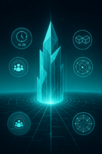 Transparent digital structure symbolizing built-in integrity through Connective Marketing architecture